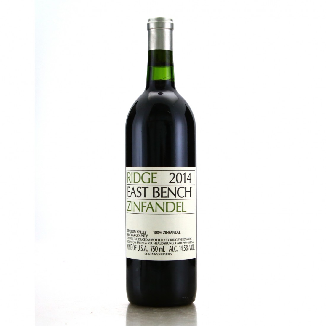 Ridge East Bench Zinfandel 2014 Sonoma Wine Auctioneer