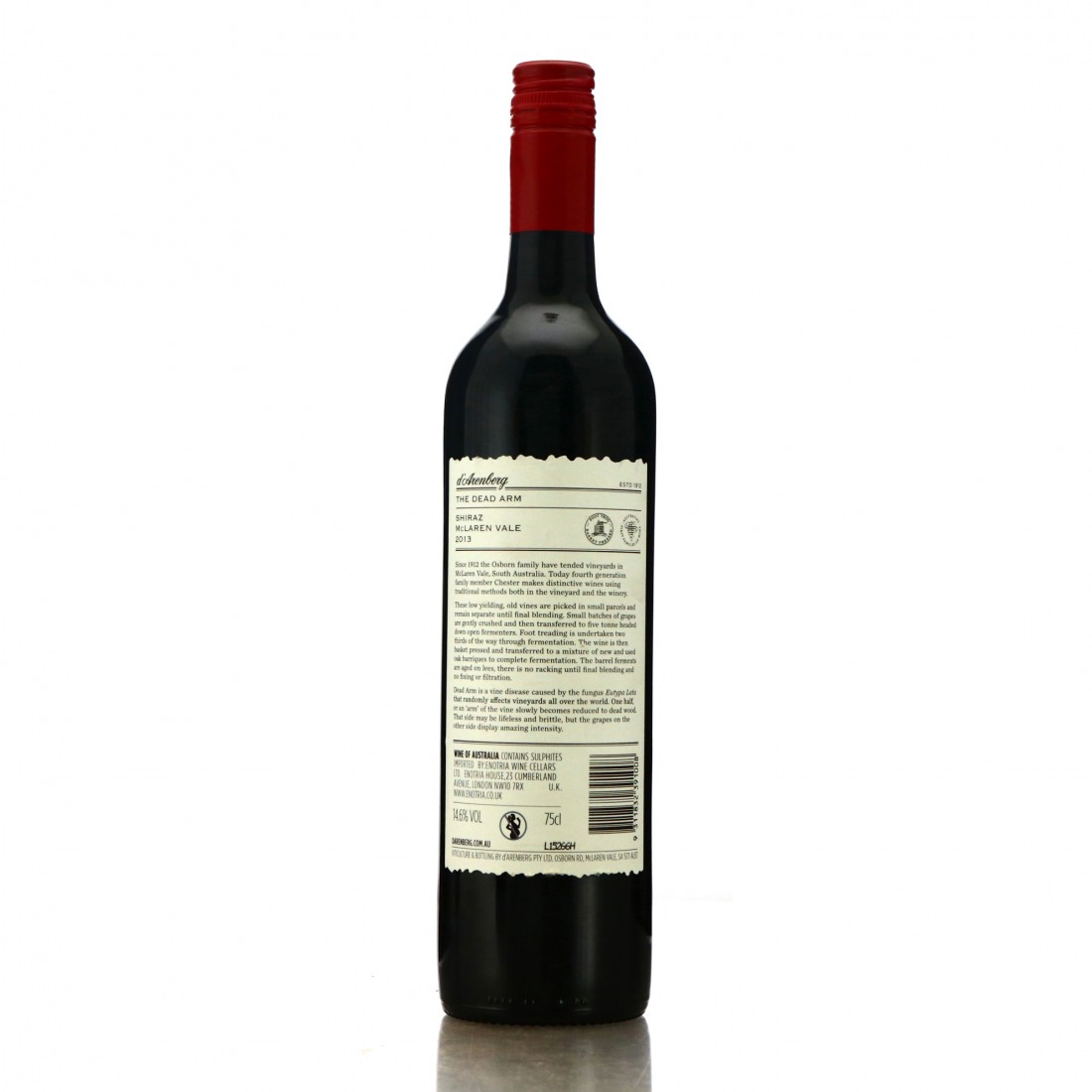 D'Arenberg Dead Arm Shiraz 2013 McLaren Vale Wine Auctioneer