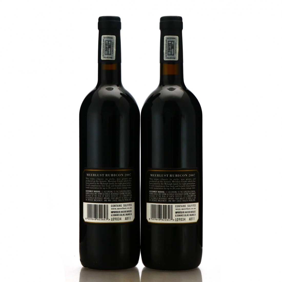 Meerlust Rubicon 2007 Stellenbosch 2x75cl Wine Auctioneer