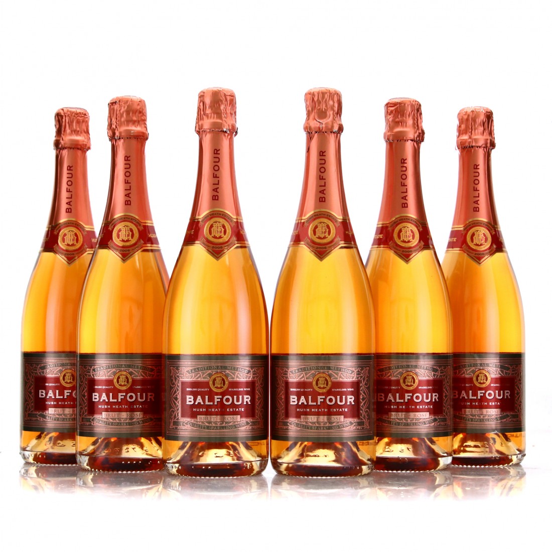 Hush Heath Balfour Brut Rose 2006 Vintage English Sparkling 6x75cl