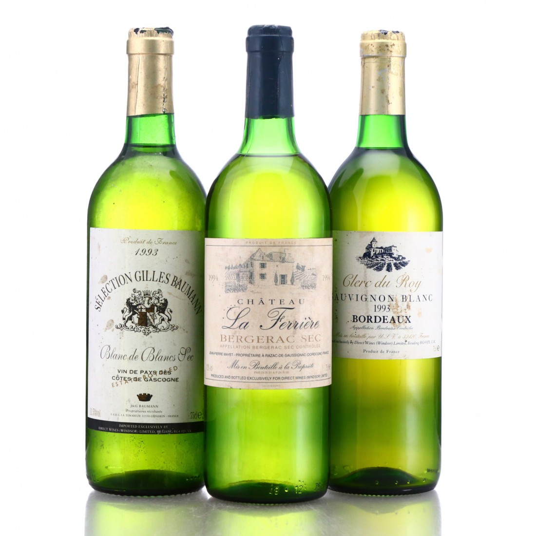 Assorted French White Wine 1990s 3x75cl Wine Auctioneer