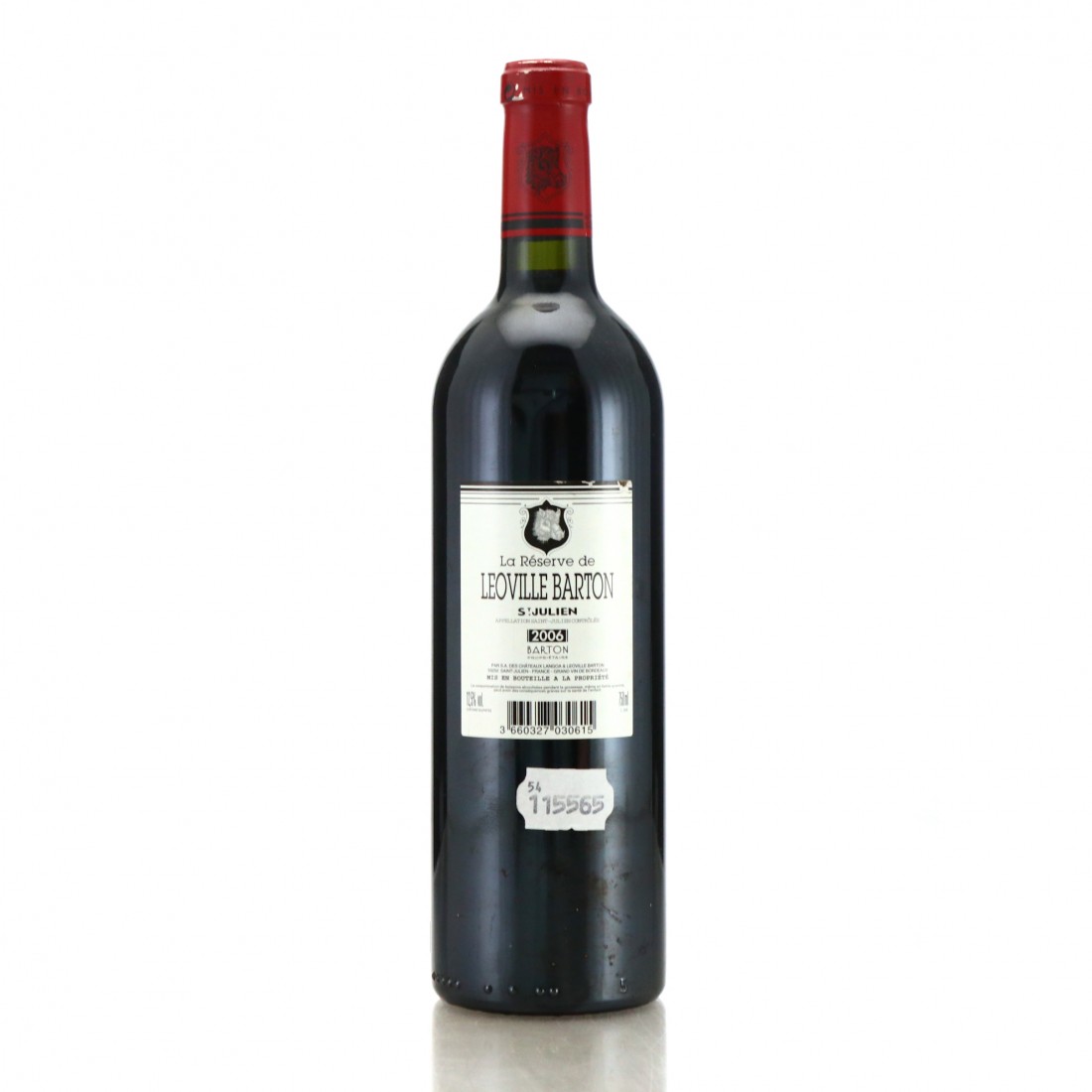 La Reserve De Leoville Barton 2006 StJulien Wine Auctioneer