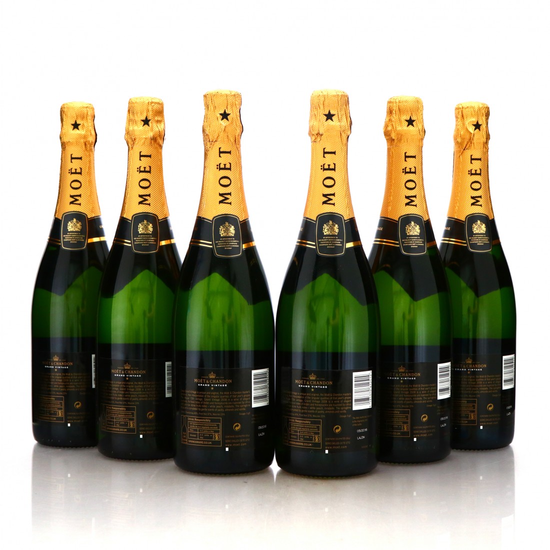 Moet & Chandon 2008 Grand Vintage Champagne 6x75cl Wine Auctioneer