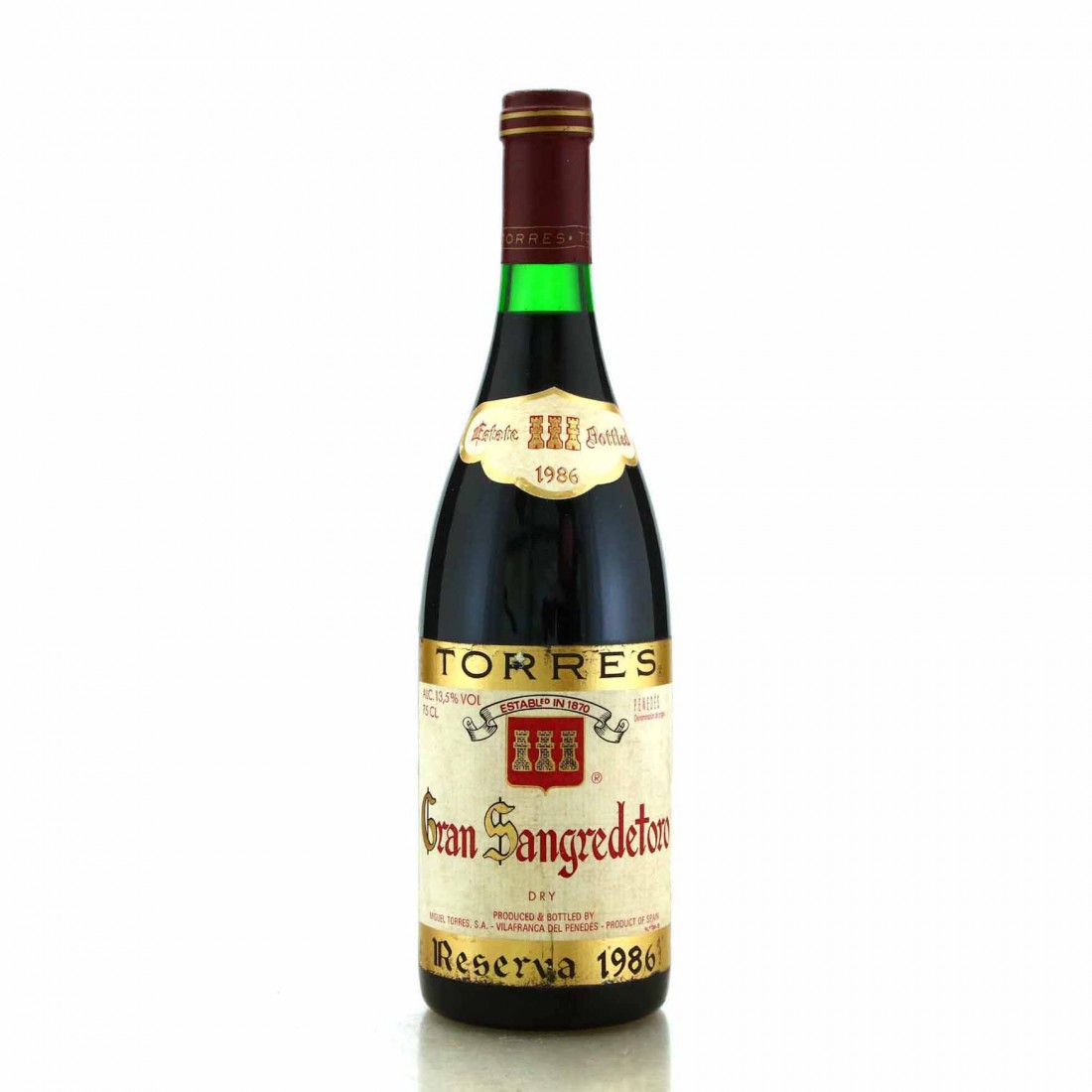 Torres Sangre De Toro 1986 Penedes Reserva | Wine Auctioneer
