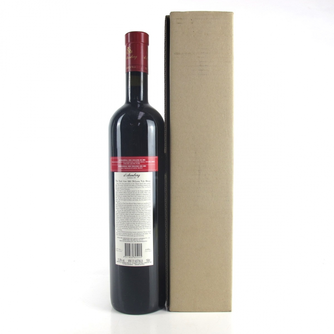 D'Arenberg "Dead Arm" Shiraz 2003 McLaren Vale 150cl Wine Auctioneer