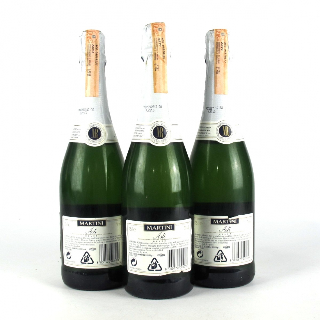Martini Asti Dolce NV Spumante 3x75cl Wine Auctioneer