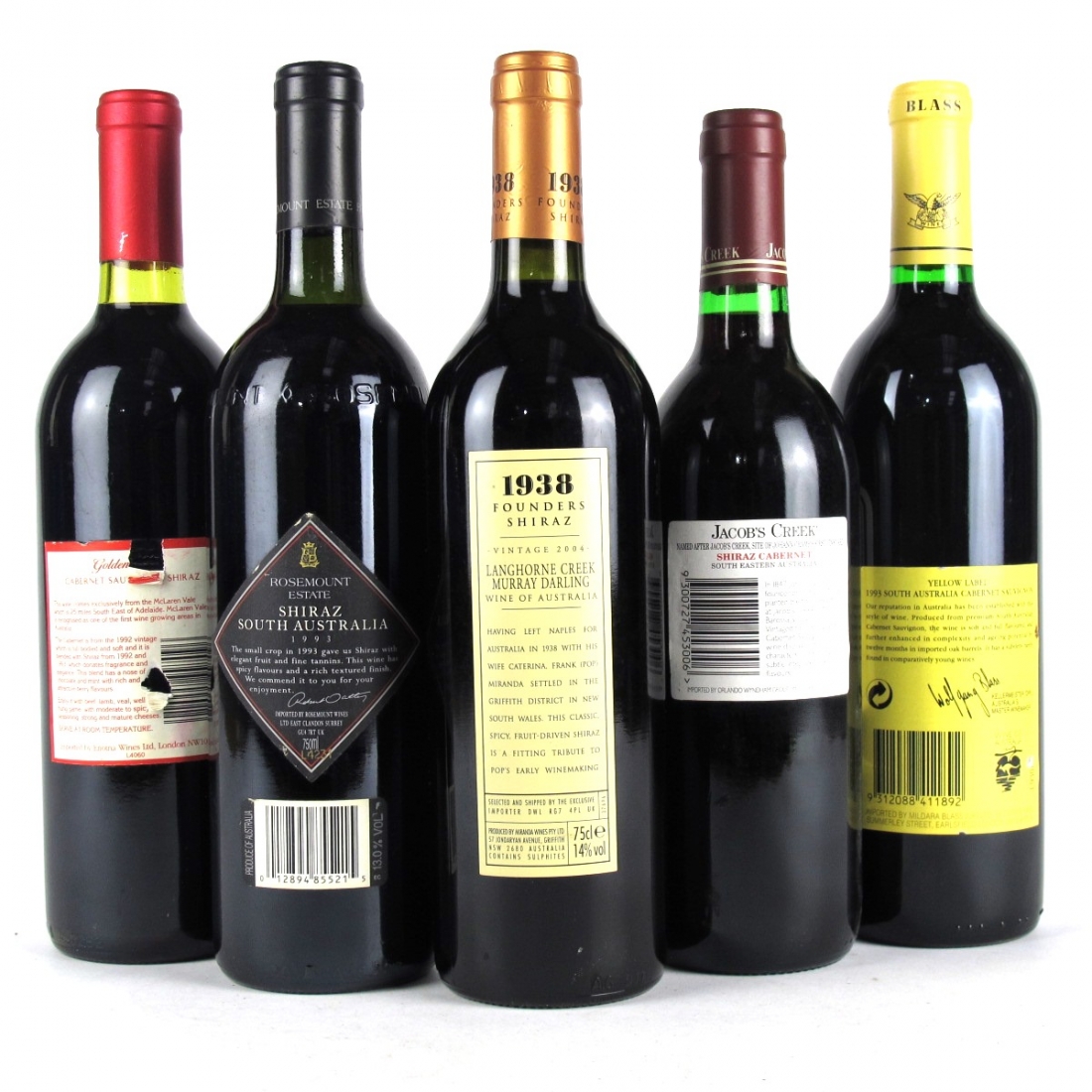 Assorted Australian Red Wines 5x75cl Wine Auctioneer