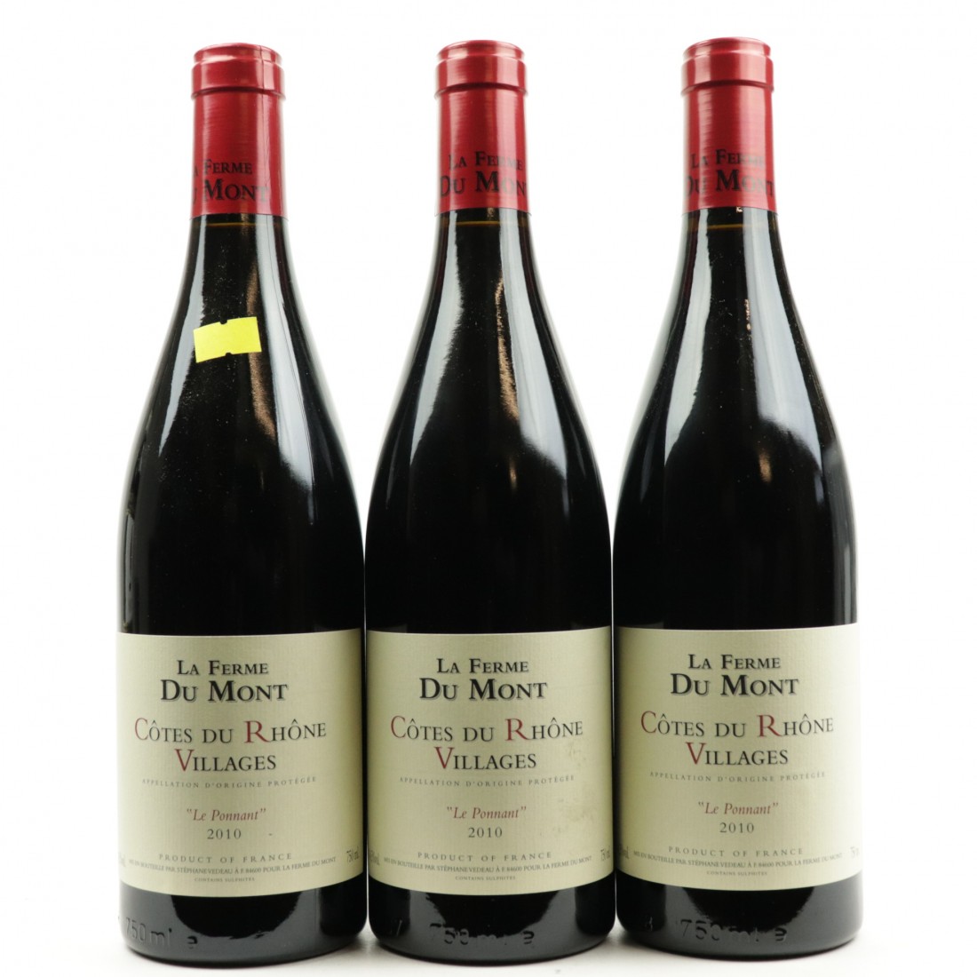 La Ferme Du Mont Ponnant 2010 Cotes Du Rhone Villages 3x75cl Wine
