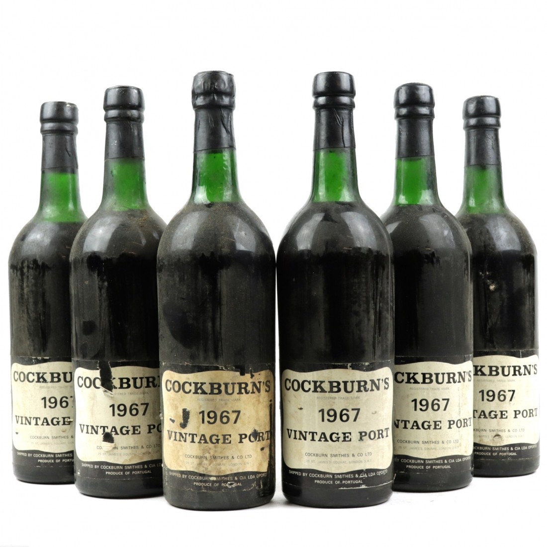 Cockburn's 1967 Vintage Port / 6 Bottles Wine Auctioneer