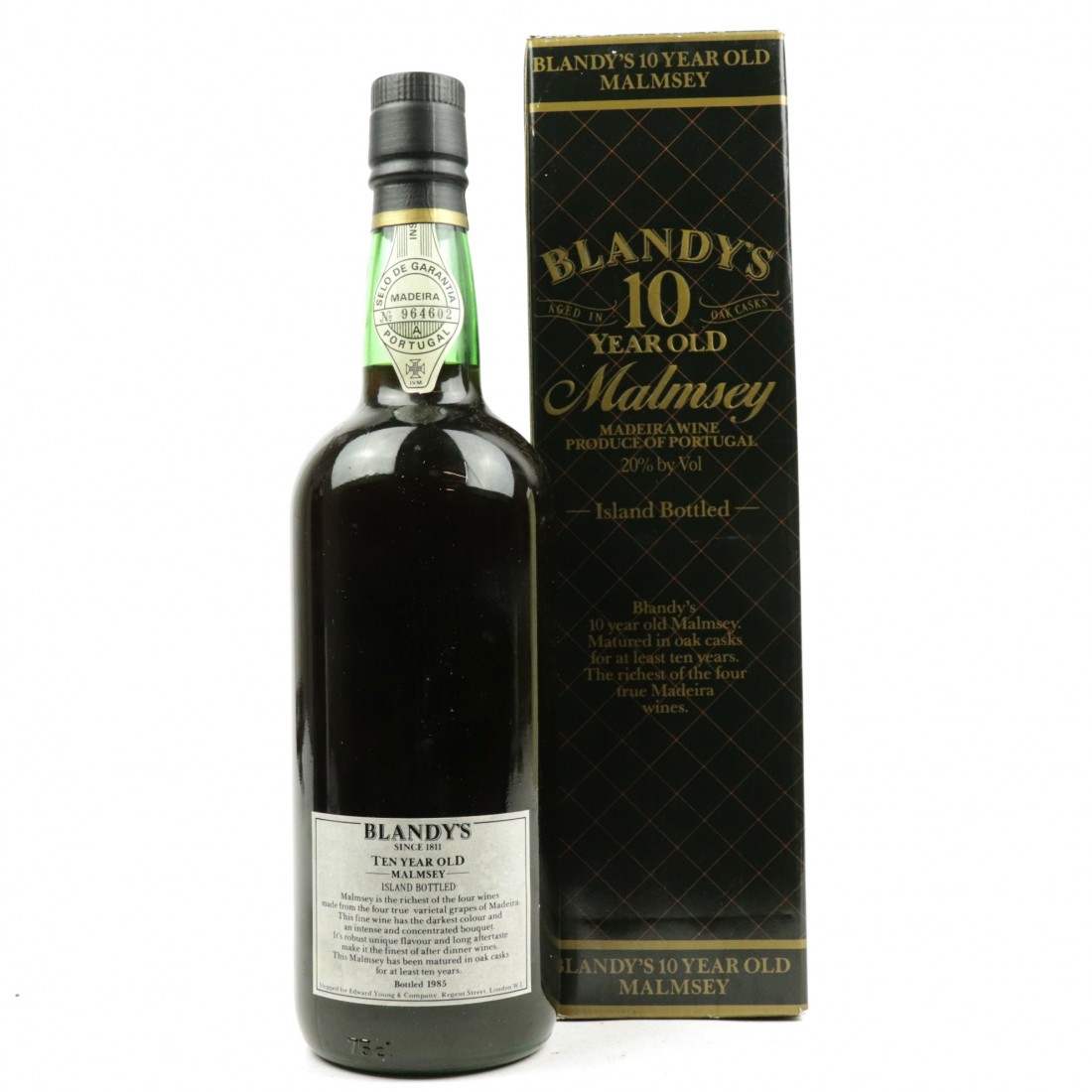 Blandy's Malmsey 10 Year Old Madeira Wine Auctioneer
