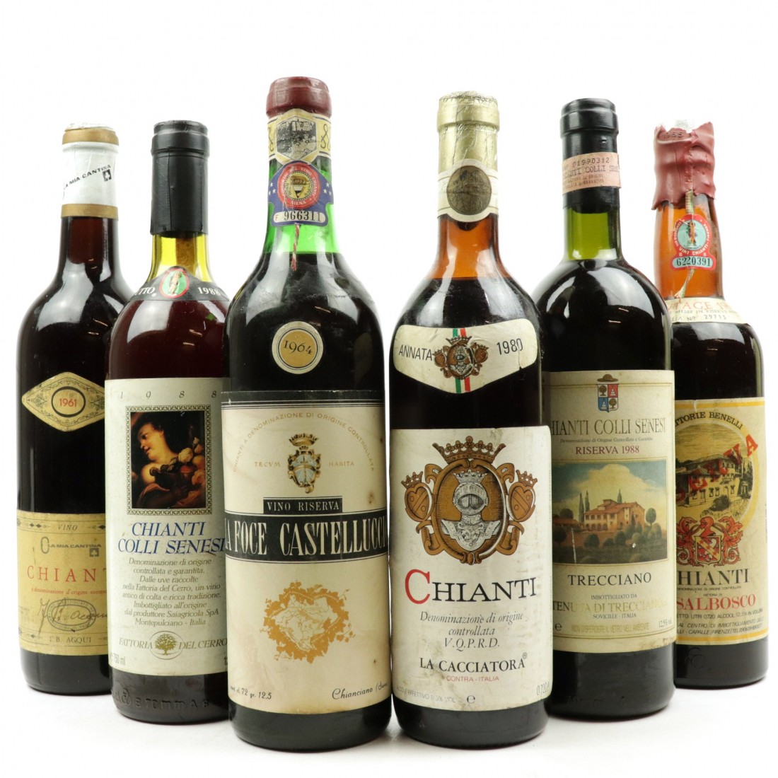 Assorted Chianti / 6 Bottles Wine Auctioneer