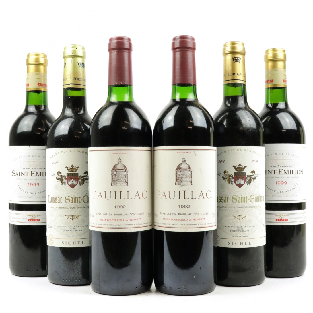 Assorted Bordeaux Red Wines 6x75cl Wine Auctioneer