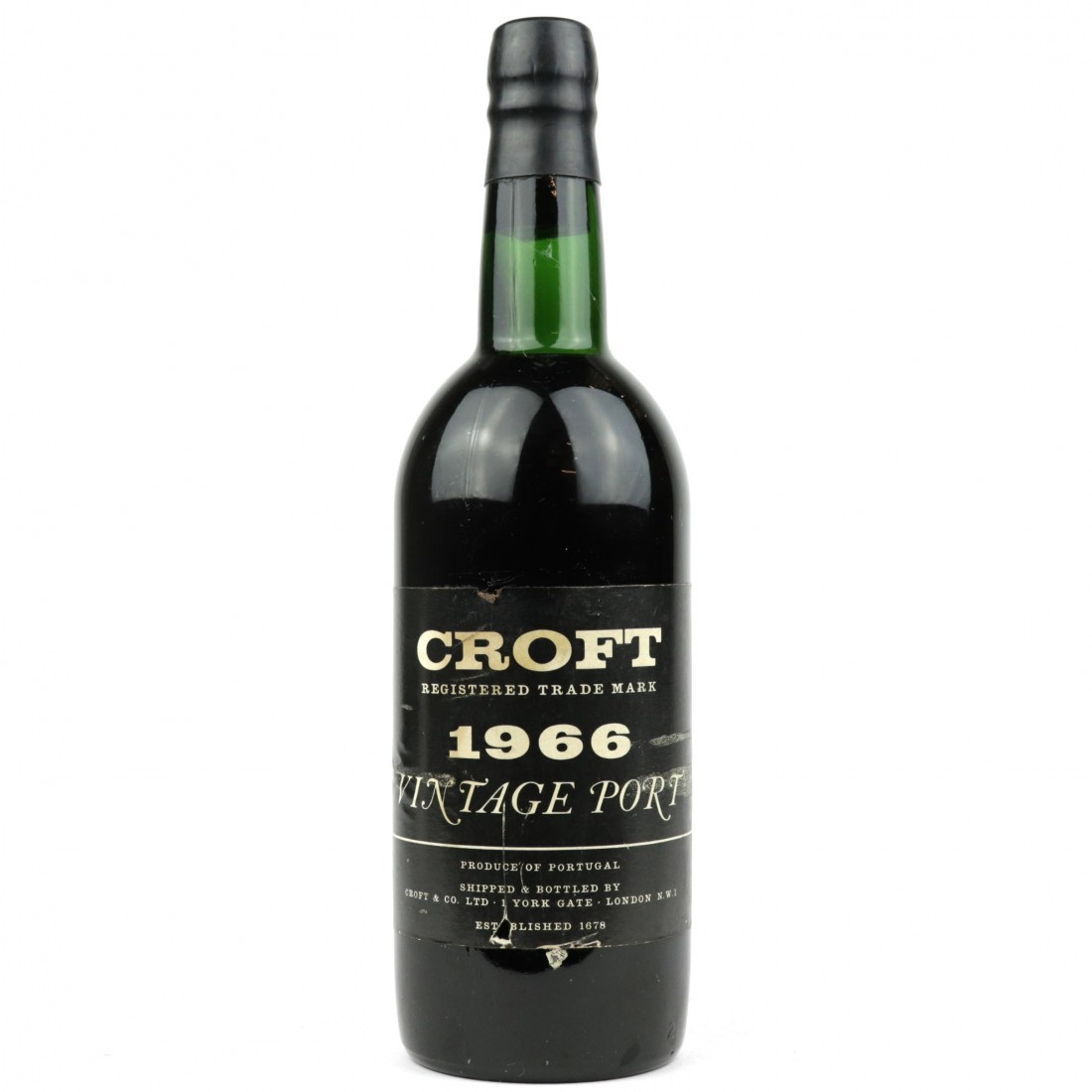 Croft 1966 Vintage Port Wine Auctioneer