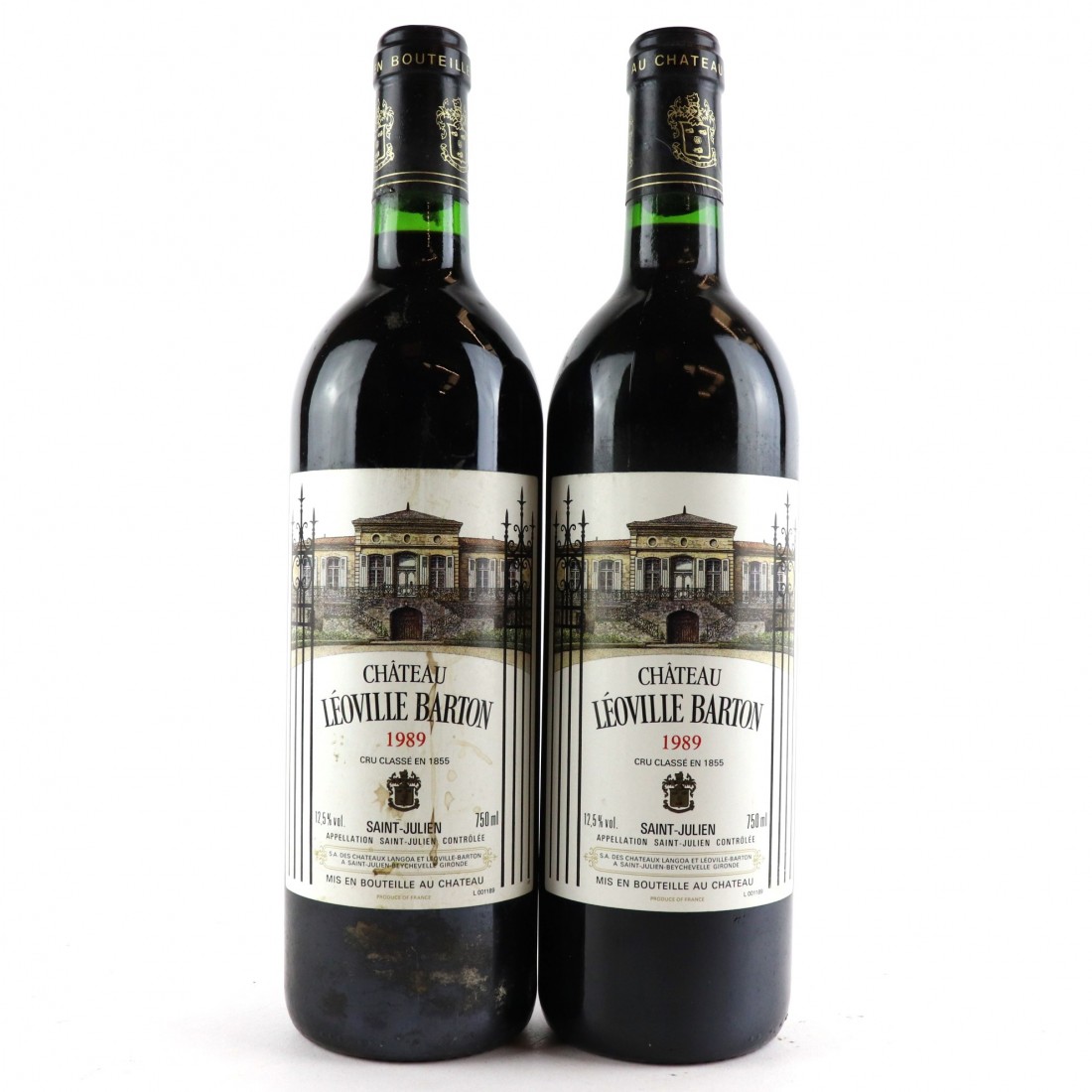 Ch. Leoville Barton 1989 StJulien 2emeCru 2x75cl Wine Auctioneer