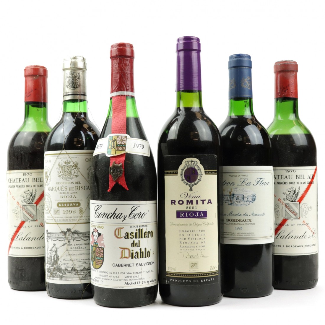 Assorted Red Wines / 6 Bottles Wine Auctioneer