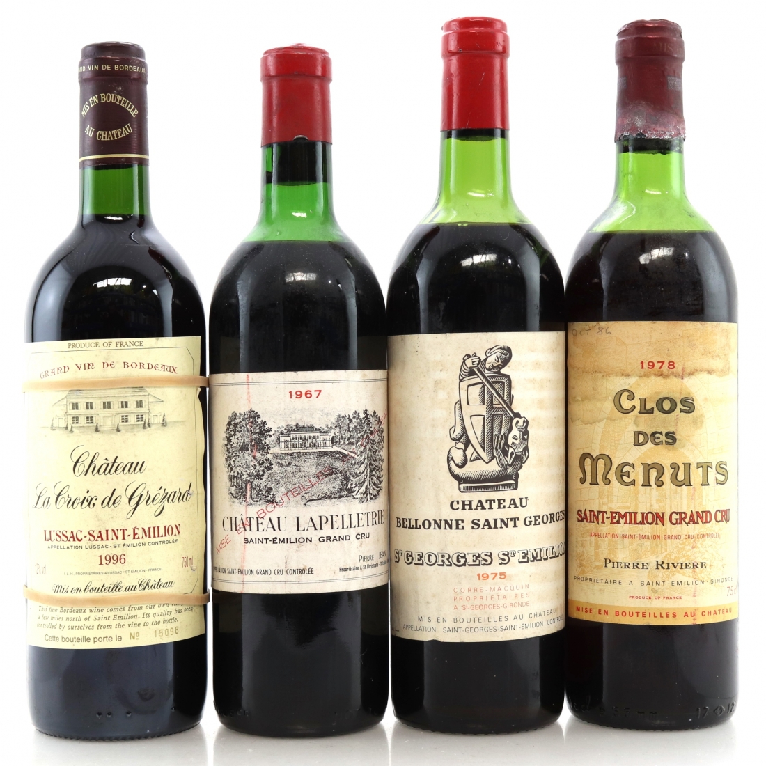 Assorted StEmilion Wines 4x75cl Wine Auctioneer