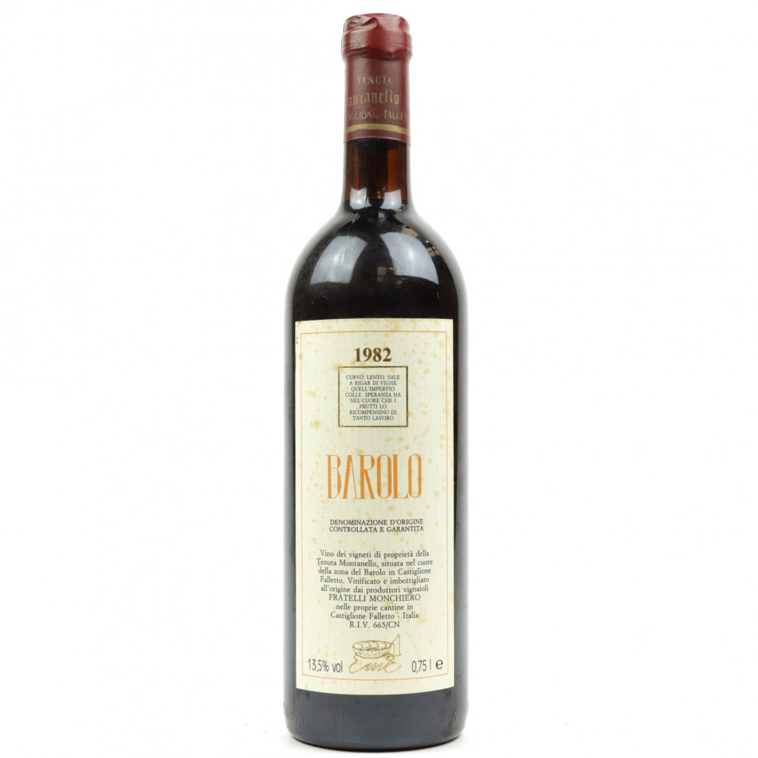 Monchiero 1982 Barolo Wine Auctioneer