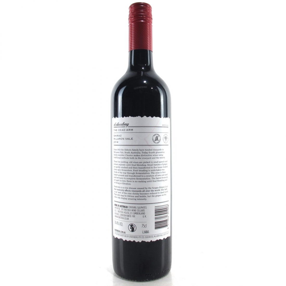 D'Arenberg "Dead Arm" Shiraz 2014 McLaren Vale Wine Auctioneer