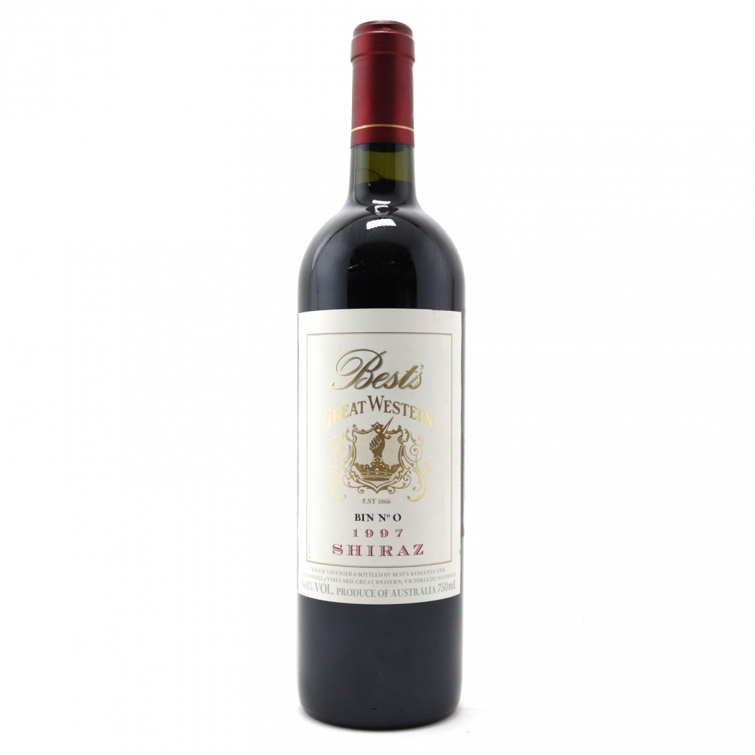 Best's Bin No.0 Shiraz 1997 Victoria Wine Auctioneer